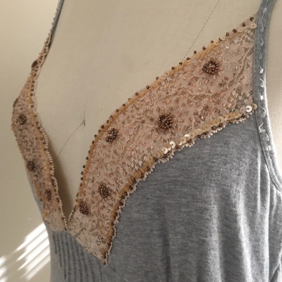 Tank Top Beaded & Lace - Picture 3 of 6